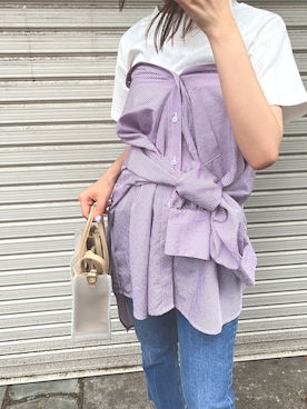 「frames RAY CASSIN（フレームスレイカズン）のアイテム」を使った、hazuさん（レディース・164cm）の夏コーディネート