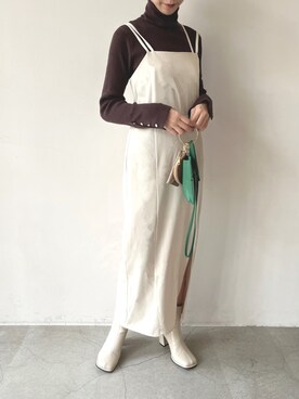 「frames RAY CASSIN（フレームスレイカズン）のアイテム（ワンピース/ドレス）」を使った、hazuさん（レディース・164cm）の夏コーディネート
