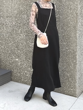 「frames RAY CASSIN（フレームスレイカズン）のアイテム（ワンピース/ドレス）」を使った、hazuさん（レディース・164cm）の夏コーディネート
