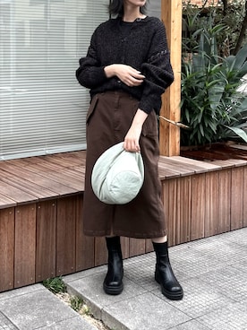 「RAY CASSIN（レイカズン）のアイテム（帽子）」を使った、hazuさん（レディース・164cm）の秋コーディネート