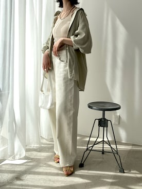 「frames RAY CASSIN（フレームスレイカズン）のアイテム」を使った、hazuさん（レディース・164cm）の春コーディネート