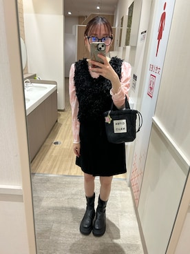 「アイテム（その他トップス）」を使った、chun15mさん（レディース・155cm）の秋コーディネート