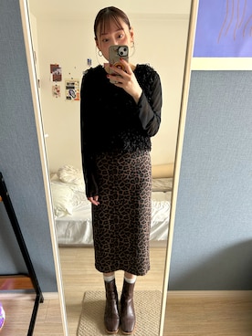 「アイテム（その他トップス）」を使った、chun15mさん（レディース・155cm）の秋コーディネート
