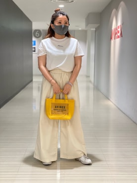 「ごきげんウィーク」｜「アイテム（トートバッグ）」を使った、SHIMAﾁｬﾝ✔さん（レディース・157cm）の春コーディネート