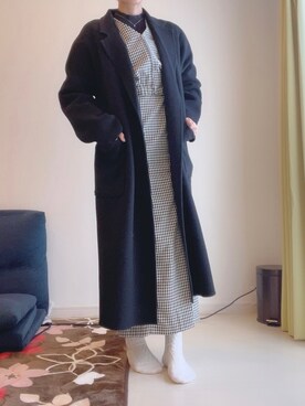 「A part by（アパートバイ）のアイテム（その他アウター）」を使った、かんさん（レディース・163cm）の冬コーディネート