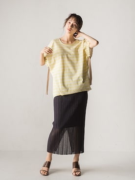 「Droite lautreamont（ドロワットロートレアモン）のアイテム」を使った、droite_zozoさん（レディース・160cm）の夏コーディネート