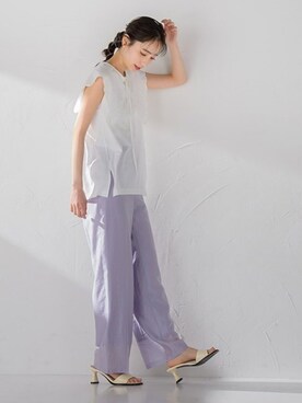 「Droite lautreamont（ドロワットロートレアモン）のアイテム」を使った、droite_zozoさん（レディース・160cm）の夏コーディネート