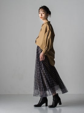 「Droite lautreamont（ドロワットロートレアモン）のアイテム」を使った、droite_zozoさん（レディース・160cm）の夏コーディネート