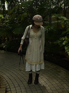 「アイテム（シューズ）」を使った、岩  さくらさん（レディース・153cm）の秋コーディネート