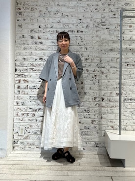 「PUAL CE CIN（ピュアルセシン）のアイテム（ジャケット/アウター）」を使った、denruriさん（レディース・160cm）の春コーディネート