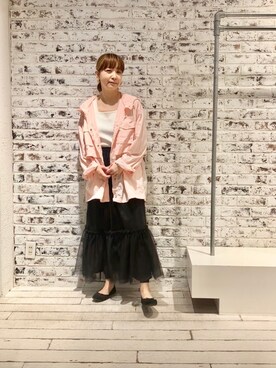 「PUAL CE CIN（ピュアルセシン）のアイテム（マウンテンパーカー）」を使った、denruriさん（レディース・160cm）の春コーディネート