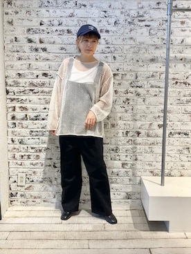 「PUAL CE CIN（ピュアルセシン）のアイテム（帽子）」を使った、denruriさん（レディース・160cm）の秋コーディネート