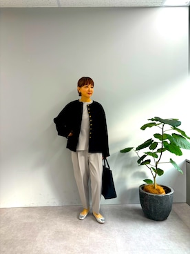 「PUAL CE CIN（ピュアルセシン）のアイテム（ジャケット/アウター）」を使った、denruriさん（レディース・160cm）の冬コーディネート