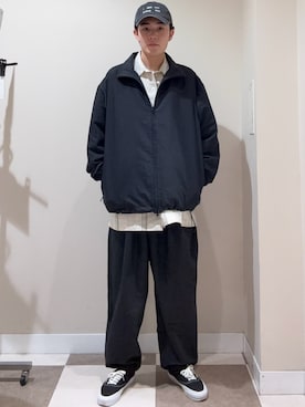 「アイテム（キャップ）」を使った、kaiさん（メンズ・178cm）の秋コーディネート