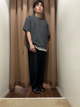 「ITEMS URBANRESEARCH（アイテムズ アーバンリサーチ）のアイテム（デニムパンツ）」を使った、kaiさん（メンズ・178cm）の夏コーディネート