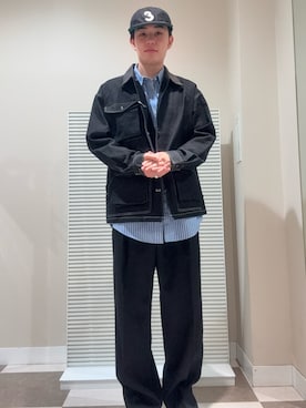 「アイテム（カバーオール）」を使った、kaiさん（メンズ・178cm）の秋コーディネート