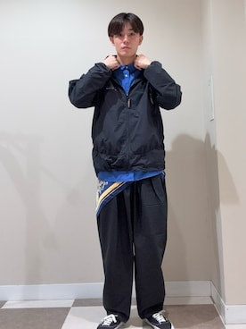 「アイテム（バンダナ/スカーフ）」を使った、kaiさん（メンズ・178cm）の秋コーディネート