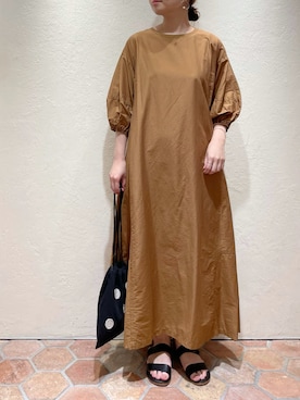 「ふんわり」｜「アイテム（ワンピース/ドレス）」を使った、mayuko.iさん（レディース・162cm）の夏コーディネート