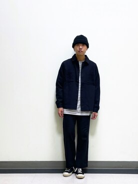 「いいね返し」｜「アイテム（デニムジャケット）」を使った、yuya fukudaさん（メンズ・170cm）の秋コーディネート