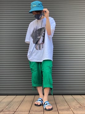 「PANDIESTA（パンディエスタ）のアイテム」を使った、tanda1015🐼不定期投稿さん（メンズ・167cm）の夏コーディネート