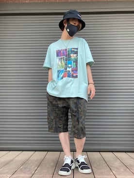 「PANDIESTA（パンディエスタ）のアイテム」を使った、tanda1015🐼不定期投稿さん（メンズ・167cm）の夏コーディネート