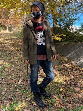 「PANDIESTA（パンディエスタ）のアイテム」を使った、tanda1015🐼不定期投稿さん（メンズ・167cm）の秋コーディネート