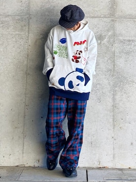 「PANDIESTA（パンディエスタ）のアイテム」を使った、tanda1015🐼不定期投稿さん（メンズ・167cm）の春コーディネート