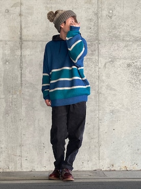 「RAGEBLUE（レイジブルー）のアイテム」を使った、tanda1015🐼不定期投稿さん（メンズ・167cm・40代）の冬コーディネート