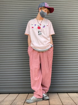 「PANDIESTA（パンディエスタ）のアイテム」を使った、tanda1015🐼不定期投稿さん（メンズ・167cm）の夏コーディネート