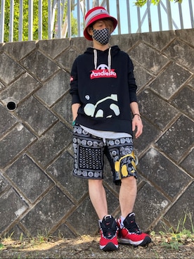 「ごきげんウィーク」｜「アイテム（パーカー）」を使った、tanda1015🐼不定期投稿さん（メンズ・167cm）の春コーディネート