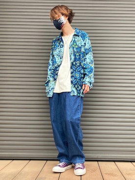 「チャイハネ（チャイハネ）のアイテム（シャツ/ブラウス）」を使った、tanda1015🐼不定期投稿さん（メンズ・167cm）の秋コーディネート