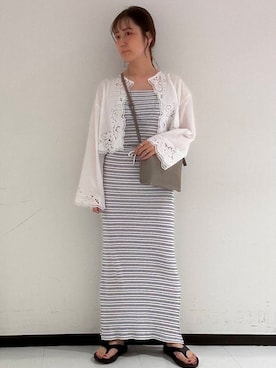 「アイテム（キャミソール、その他）」を使った、rika517さん（レディース・165cm）の夏コーディネート