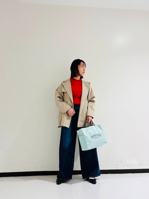 撥水』new basic ミドル丈トレンチテントコート（トレンチコート