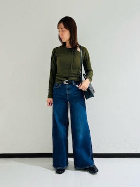 「骨格ナチュラル」｜rika517さん（レディース・165cm）の夏コーディネート