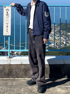 「ミニタリー」｜うみゆさん（メンズ・175cm）の秋コーディネート