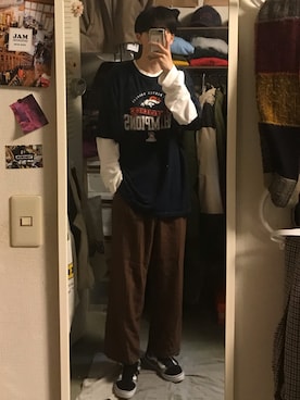 うみゆさん（メンズ・175cm）の春コーディネート