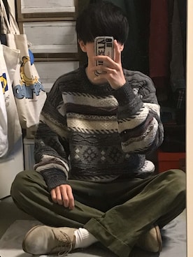 うみゆさん（メンズ・175cm）の冬コーディネート