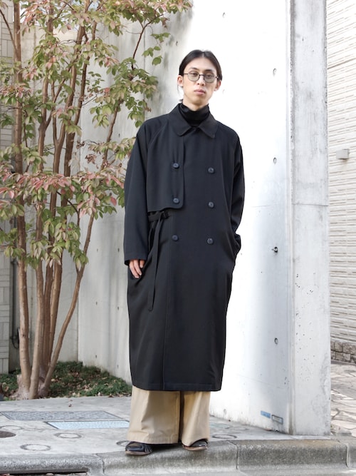 Vネックシャツコート クールビズ ジャケットの衿を汚さない シルケット