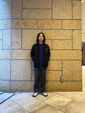 「FORK&SPOON」｜「アイテム（その他シューズ）」を使った、松本さん（メンズ・164cm）の秋コーディネート