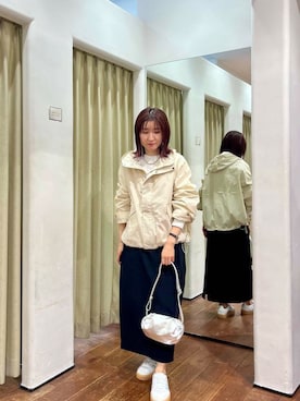 「かぐれ」｜「アイテム（マウンテンパーカー）」を使った、idetomoさん（レディース・156cm）の冬コーディネート