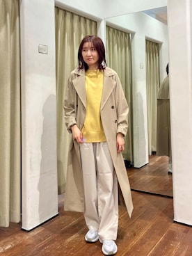 「doors」｜「アイテム（トレンチコート）」を使った、idetomoさん（レディース・156cm）の冬コーディネート