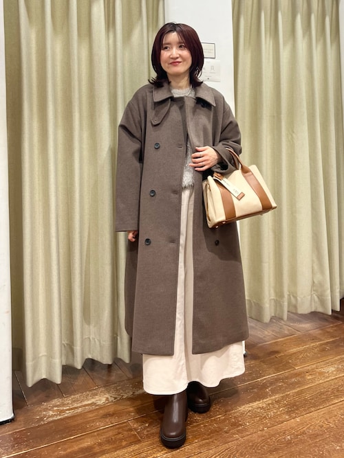 セール】ウールロングコート｜冬服/暖かい/ピリング防止/通勤服