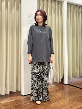 「柄パンツ」｜idetomoさん（レディース・156cm）の春コーディネート