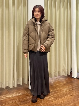 「URBAN RESEARCH DOORS（アーバンリサーチドアーズ）のプードルボアカーディガン（カーディガン/ボレロ）」を使った、idetomoさん（レディース・156cm）の秋コーディネート