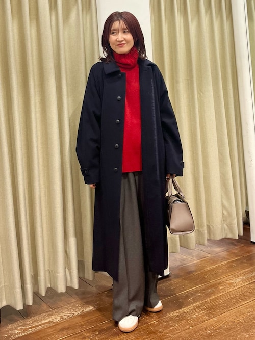 ウールバルカラーコート