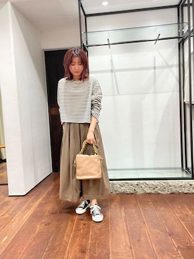 「Aラインスカート」｜idetomoさん（レディース・156cm）の夏コーディネート