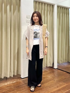 「アイテム（その他アウター）」を使った、idetomoさん（レディース・156cm）の夏コーディネート