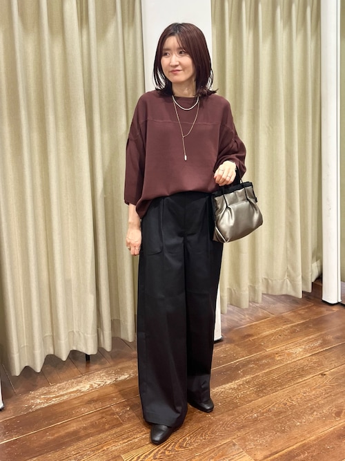 セール】ダブルジャガードボートネックニット（ニット/セーター