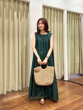 「アイテム（バレエシューズ）」を使った、idetomoさん（レディース・156cm）の夏コーディネート