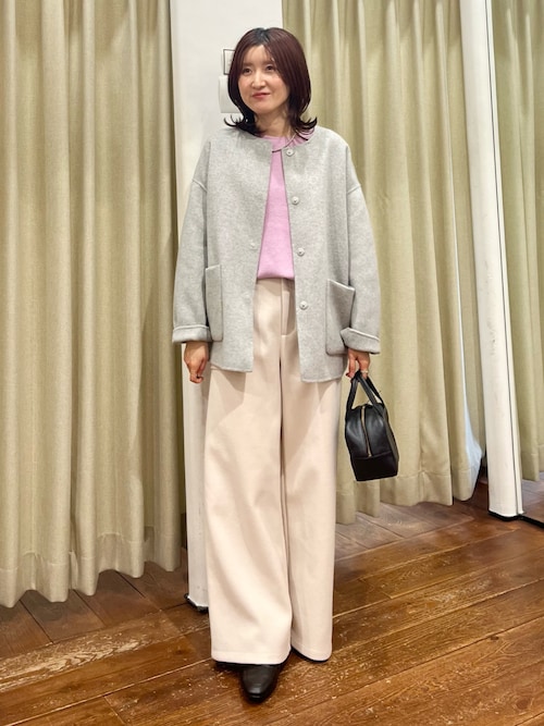 ウールリバーノーカーラミドルコート（その他アウター）｜URBAN